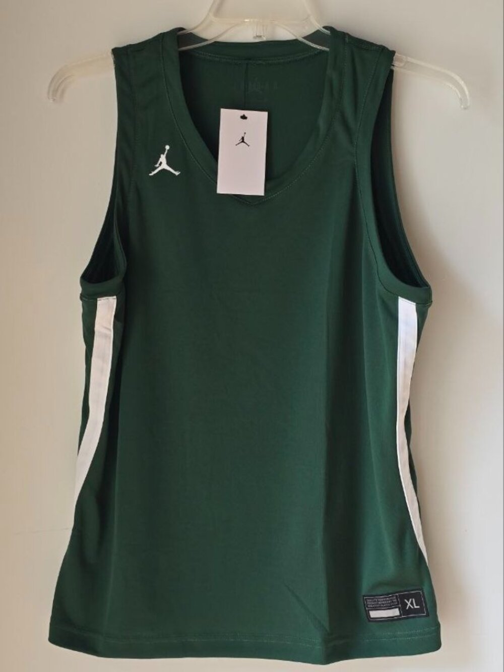Nike Jordan Womens Basketball Jersey NWT XL Gorge Green Dri-FIT Overtime Top
